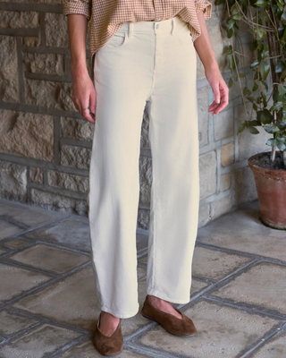 BRENNAN CORDUROY BARREL LEG JEAN
