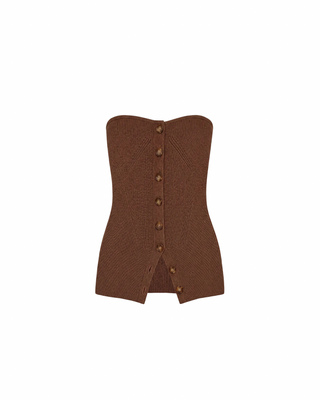 YANNI STRAPLESS KNIT TOP