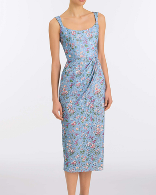 MARLA LACE WRAP SKIRT MIDI DRESS