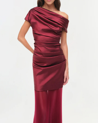 AMMALIE COMBO MIDI DRESS