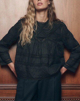 THE LATTICE LACE VICTORIAN TOP