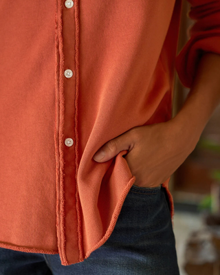 EILEEN SWEATSHIRT BUTTON-UP