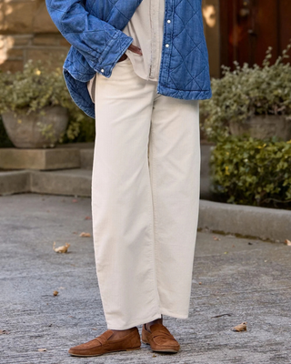 BRENNAN CORDUROY BARREL LEG JEAN