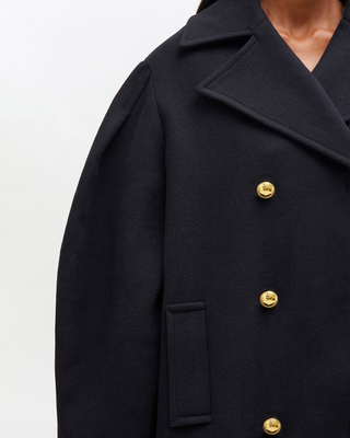 PEACOAT WOOL MIDI COAT