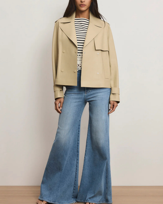 CROPPED HEATHCLIFF TRENCH COAT