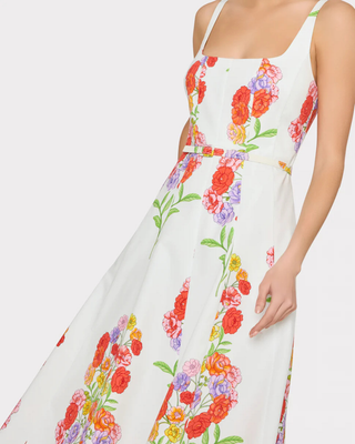 NIA PRINTED MIDI DRESS