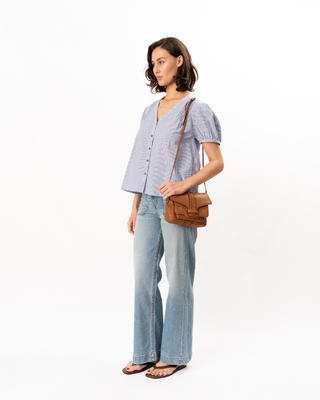IZARO STRIPE COTTON TOP