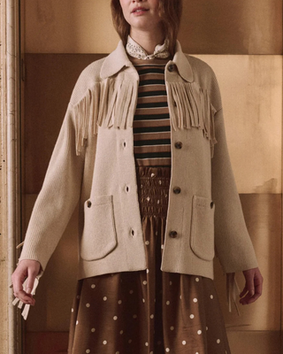 THE WESTERN FRINGE SWEATER JACKET