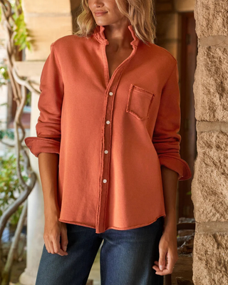 EILEEN SWEATSHIRT BUTTON-UP