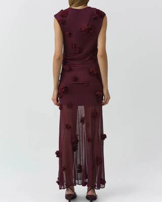 TESSA S/S FLORAL APPLIQUE TOP