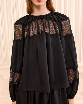 BESS L/S SILK BLOUSE