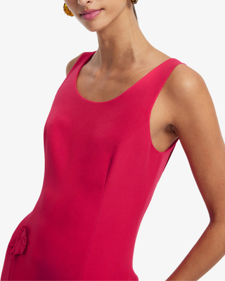 EMILY APPLIQUE MIDI DRESS