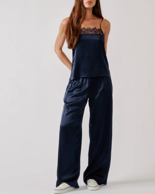 HAYA LACE TRIM SQUARE NECK CAMI