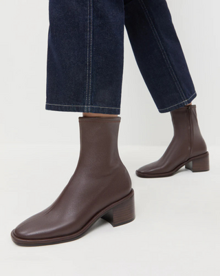 ROXY STRETCH ANKLE BOOTIE WITH BLOCK HEEL