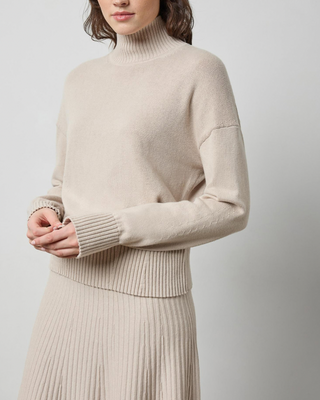 RELAXED MOCK TURTLENECK SWEATER