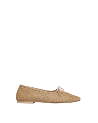 JADA SQUARE TOE WOVEN FLAT