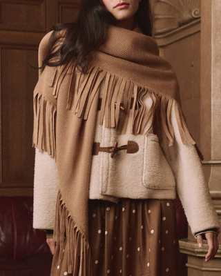 THE BIG SWEATER FRINGE SCARF