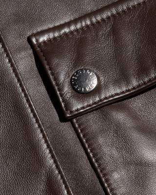 CLOTILDE LEATHER BOMBER JACKET