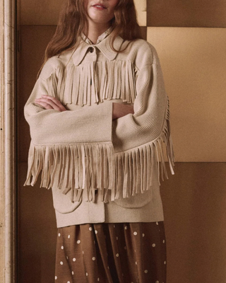 THE WESTERN FRINGE SWEATER JACKET
