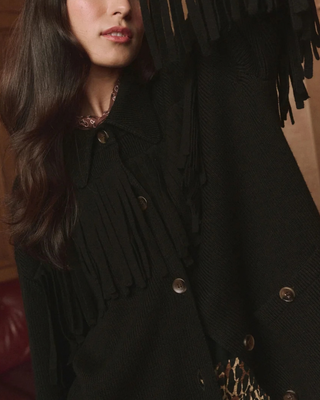 THE WESTERN FRINGE SWEATER JACKET