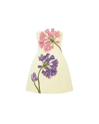 ROSELLE APPLIQUE BUSTIER MINI DRESS
