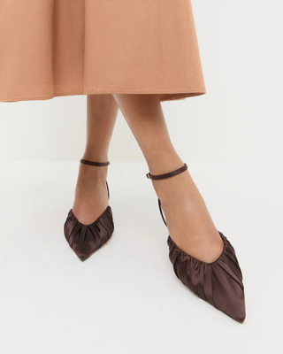 RIO SMOCKED KITTEN HEEL