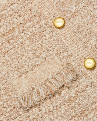 KASTORIA FRINGE TRIM CARDIGAN