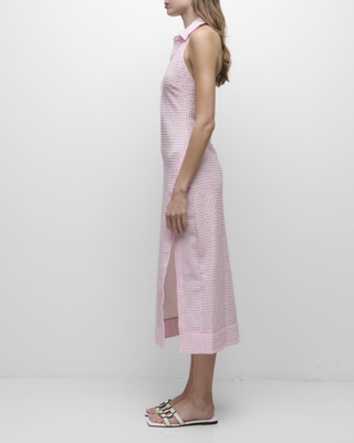 CLAIRMONT HALTER MIDI DRESS