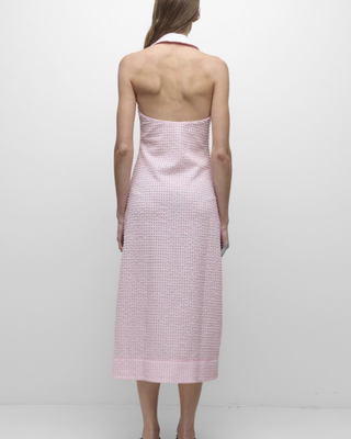 CLAIRMONT HALTER MIDI DRESS