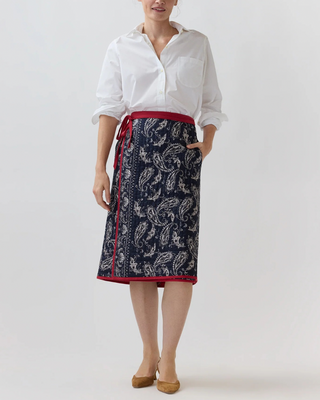 QUILTED ADLEY WRAP SKIRT