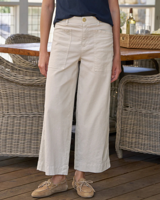 LIMERICK CROP WIDE-LEG PANT