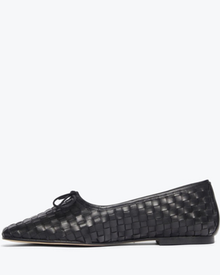 JADA SQUARE TOE WOVEN FLAT