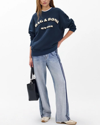 MIRAMAR TERRY WIDE LEG TRACK PANT