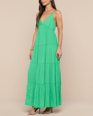 LUA SLEEVELESS TIERED MAXI DRESS