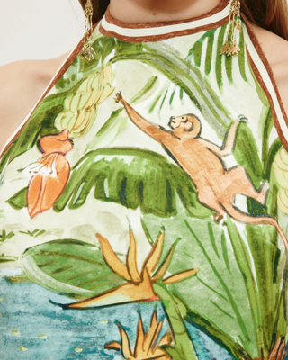 TOUCAN TANGO HALTER MINI DRESS