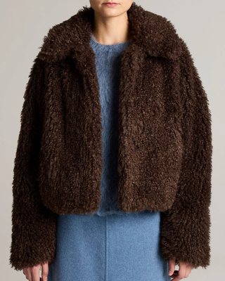 FAUX FUR CROPPED JACKET