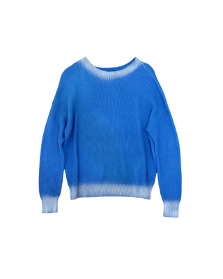 OMBRE TRIM MOCK NECK SWEATER