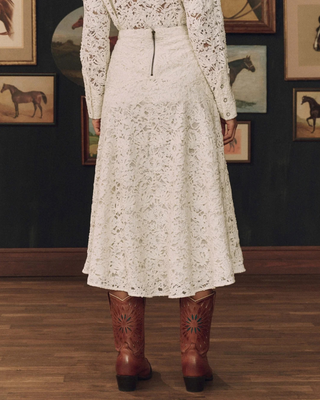 THE RELIC LACE SADDLE SKIRT