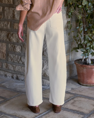 BRENNAN CORDUROY BARREL LEG JEAN