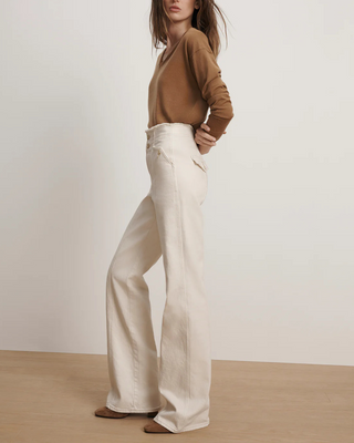 CROSBIE HIGH RISE WIDE LEG W/ RAW EDGE