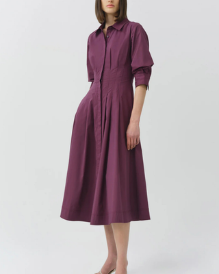 JAZZ PINTUCK MIDI DRESS