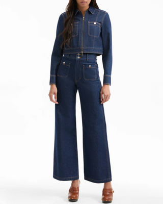 TAYLOR PATCH POCKET WIDE LEG JEAN
