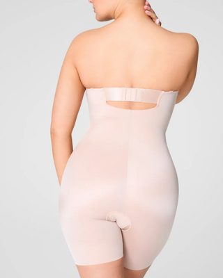 STRAPLESS MID THIGH BODYSUIT