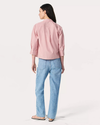 LUCIA STRIPE POPLIN SHIRT