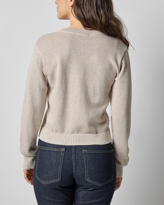 V-NECK SPARKLE CARDIGAN