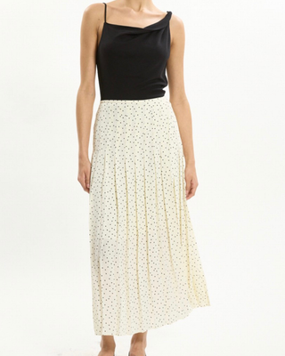 PLEATED WRAP SKIRT
