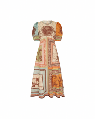 alberta maxi dress Alberta Ferretti Lace Asymmetric Cowlneck Maxi Dress