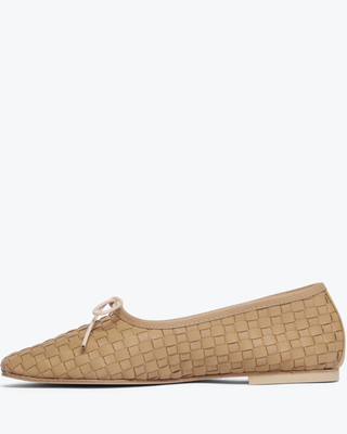 JADA SQUARE TOE WOVEN FLAT