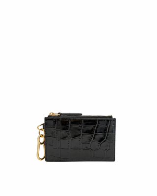 CROC EMBOSSED CARD HOLDER