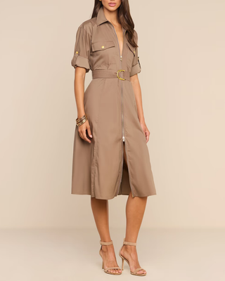 CALLEN MIDI SHIRT DRESS